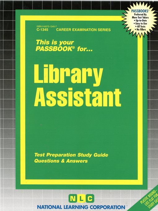 Title details for Library Assistant by National Learning Corporation - Available